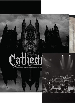 the album cover for John Carpenter - Cathedral [Indie Exclusive Amethyst]