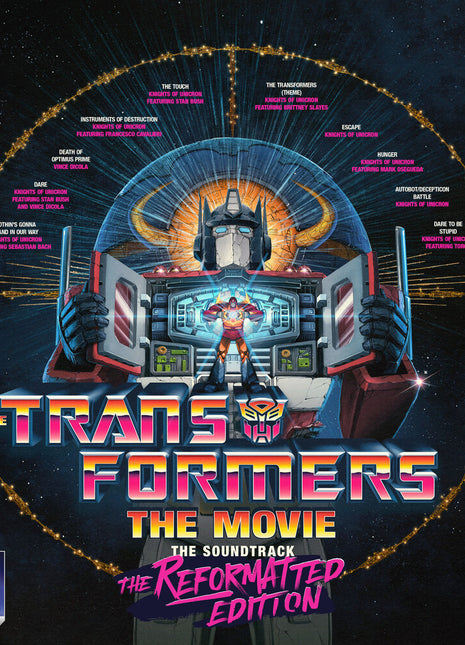 the album cover for Transformers - The Movie, The Soundtrack, The Reformatted Edition