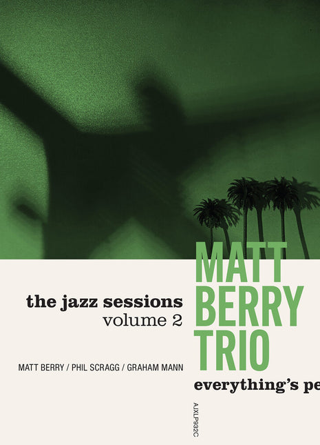 the album cover for Matt Berry  Trio - Everything's Peachy