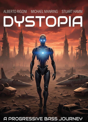 the album cover for Alberto Rigoni  / Manring,Michael / Hamm,Stuart - Dystopia [Digipak]