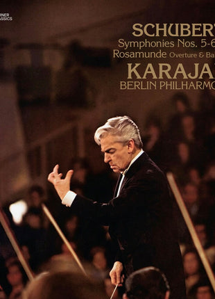 the album cover for Von Herbert Karajan  / Berliner Philharmoniker - Schubert: Symphonies 5-6, 8-9 [Remastered]
