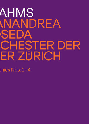 the album cover for Orchester Der Oper Zurich - Johannes Brahms: Syms 1-4