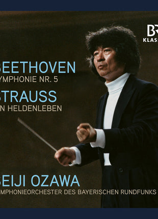 the album cover for Symphonieorchester Des Bayerischen Rundfunks - Ozawa - Beethoven & Strauss