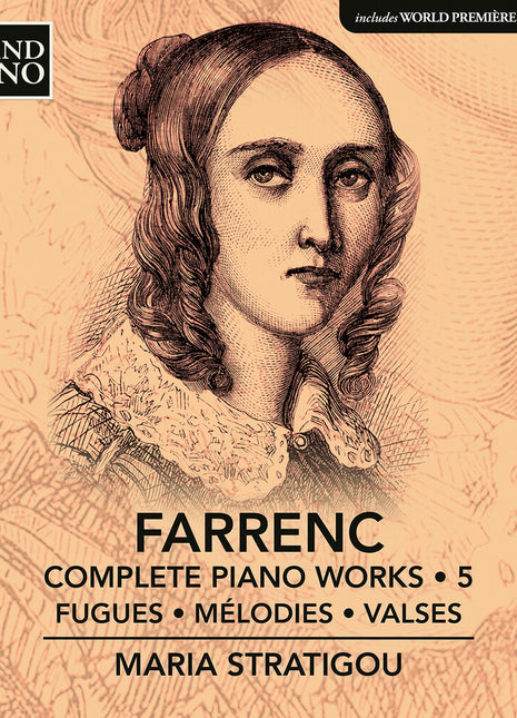 the album cover for Maria Stratigou - Farrenc: Complete Pno Works Vol. 5