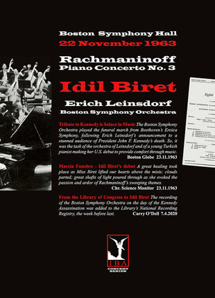 the album cover for Idil Biret - Rachmaninoff: Pno Con No. 3