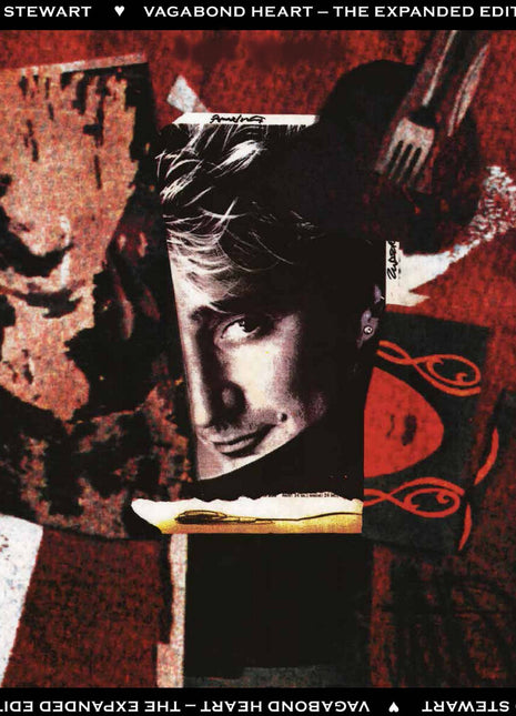 the album cover for Rod Stewart - Vagabond Heart - Expanded Edition (gray, White & Black Splatter Vinyl/2lp)