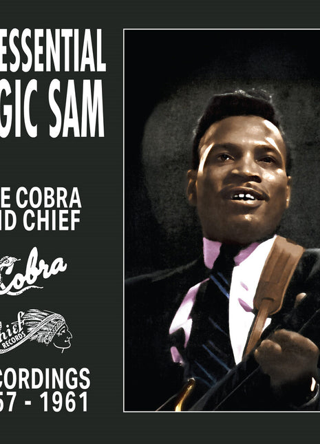 the album cover for Magic Sam - Essential Magic Sam - Cobra & Chief Recordings (cobalt Blue Vinyl/limited Edition)