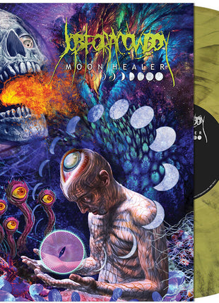 the album cover for Job For A Cowboy - Moon Healer (yellow Smoke Vinyl)