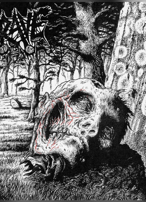 the album cover for Grave - Necropsy - the Complete Demo Recordings 1986-1991 (3lp/transparent Purple Vinyl)
