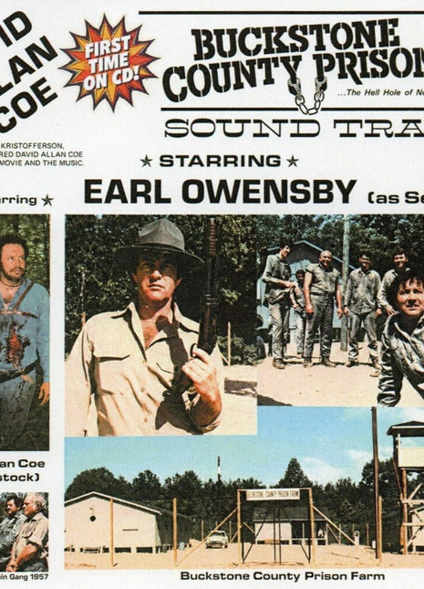 the album cover for David Allan Coe - Buckstone County Prison