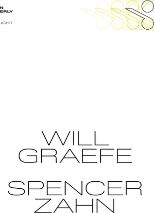 the album cover for Spencer & Will Graefe Zahn - I Envy Light