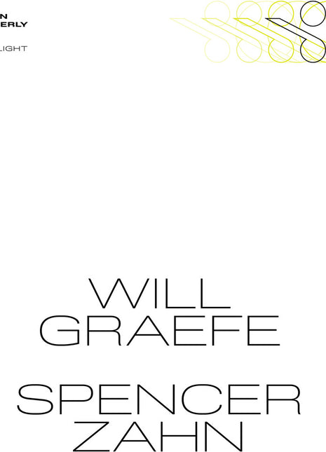 the album cover for Spencer & Will Graefe Zahn - I Envy Light