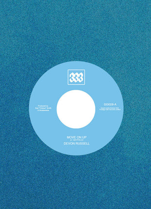 the album cover for Devon Russell - Move on Up/darker Than Blue
