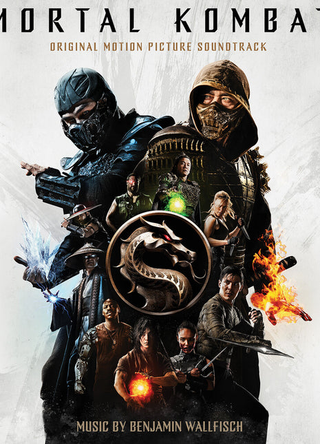 the album cover for Benjamin Wallifisch - Mortal Kombat (2lp/scorpion & Sub-zero Color Vinyl)