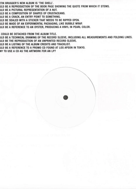 the album cover for Martin Brugger - Shell