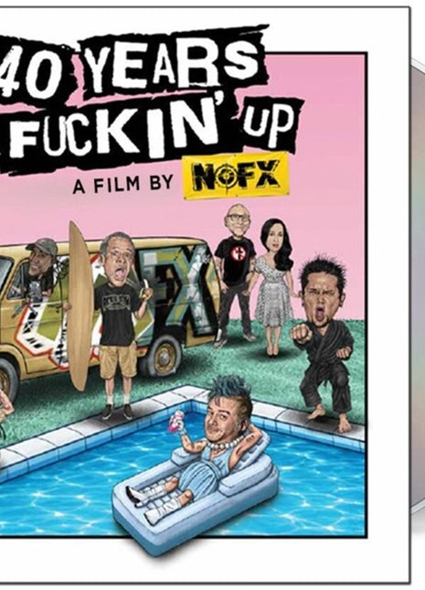 the album cover for NOFX / Fat Mike - 40 Years of Fuckin' Up: Soundtrack + Score 