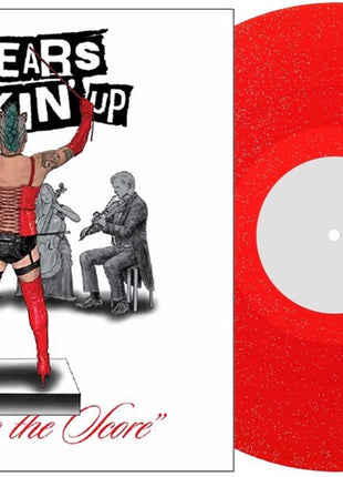 the album cover for Fat Mike - Rotten to the Score: The 40 Years of Fuckin' Up Original Score  [Transparent Red with Silver Glitter ]