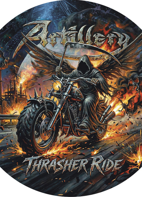 the album cover for Artillery - Thrasher Ride (picture Disc)