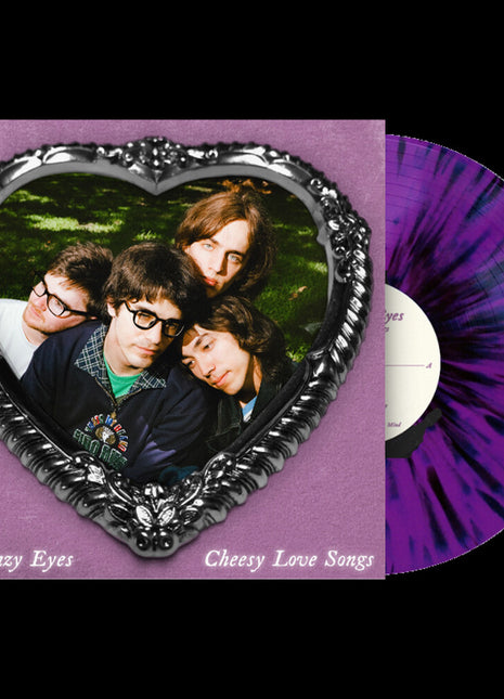 the album cover for Lazy Eyes - Cheesy Love Songs [Colored Vinyl] (Purp) (Uk)
