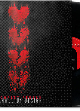 the album cover for Scarlet Rebels - Flawed By Design
