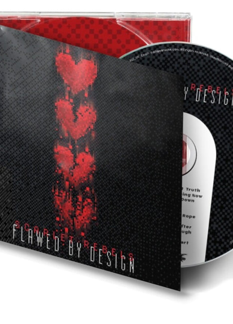 the album cover for Scarlet Rebels - Flawed By Design [Digipak]