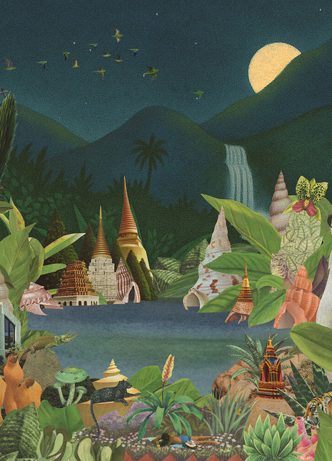 the album cover for Monster Rally - Echoes Of The Emerald Sands [Colored Vinyl]