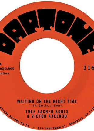 the album cover for Thee Sacred Souls - Waiting On The Right Time B/W Waiting #2