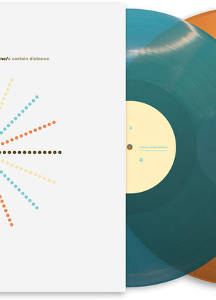 the album cover for Lusine - A Certain Distance [Transparent Orange & Teal]