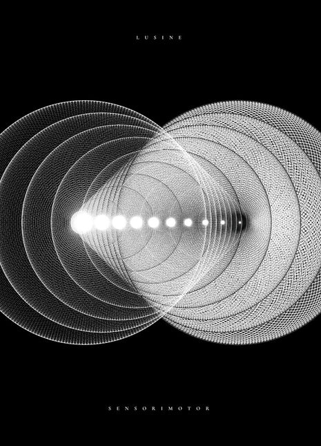 the album cover for Lusine - Sensorimotor - 10th Anniversary Edition [Black & White Splatter]