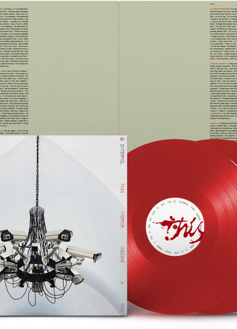 the album cover for Interpol - This Mirror Weighs a Ton [Indie Exclusive Transparent Red]