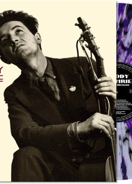 the album cover for Woody Guthrie - This Machine Kills Facists [Splatter]