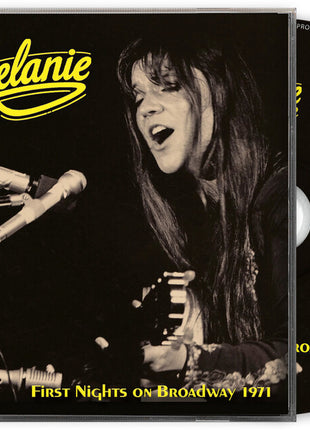 the album cover for Melanie - First Nights on Broadway - 1971