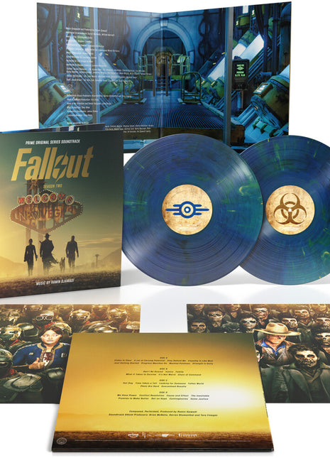 the album cover for Ramin Djawadi - Fallout Season 2 (prime Series Ost) (gold/cobalt Shimmer Vinyl/2lp)