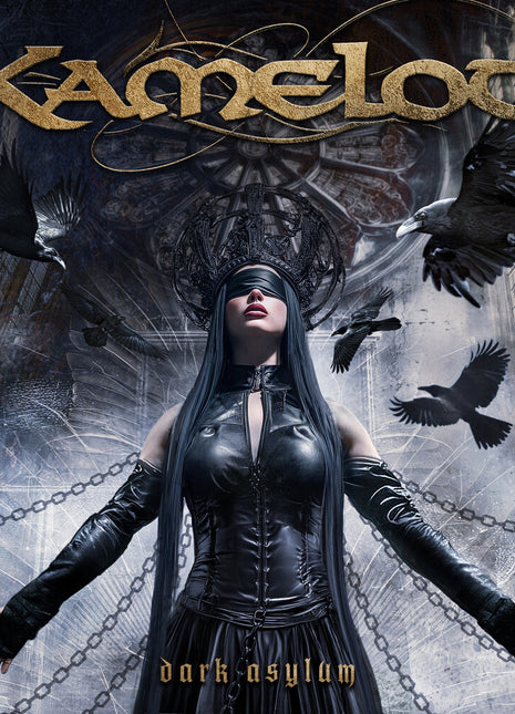 the album cover for Kamelot - Dark Asylum [Indie Exclusive Silver]