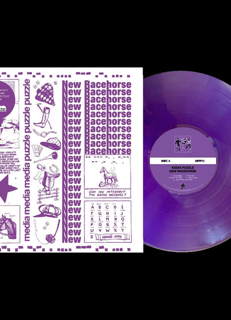 the album cover for Media Puzzle - New Racehorse - Purple [Colored Vinyl]