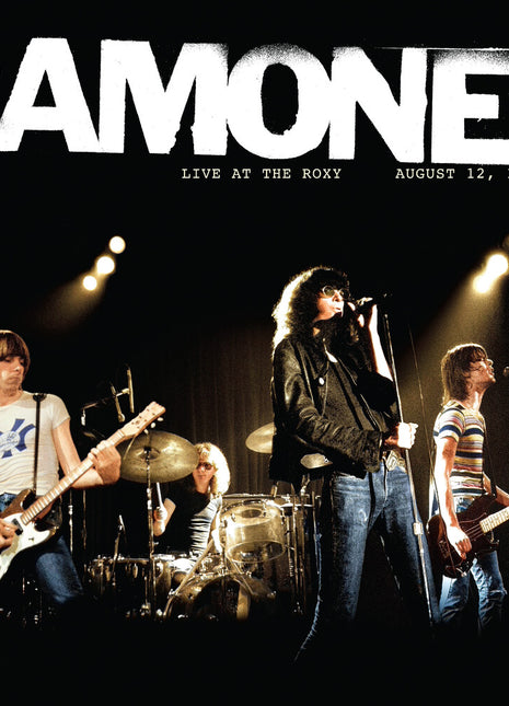 the album cover for Ramones - Ramones - Live at the Roxy (2lp/translucent Tan Vinyl) (brick & Mortar Exclusive)