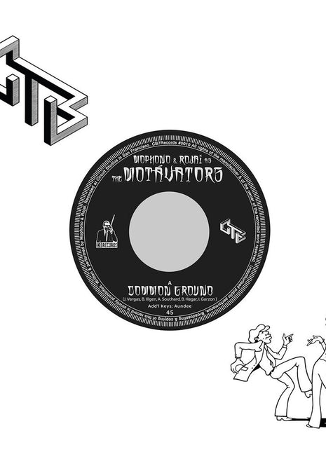 the album cover for Mophono and Rojai as The Motavators - Common Ground