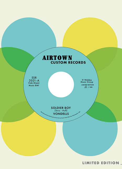 the album cover for Vondells - Soldier Boy b/w Hey Girl You've Changed [Hand Numbered]
