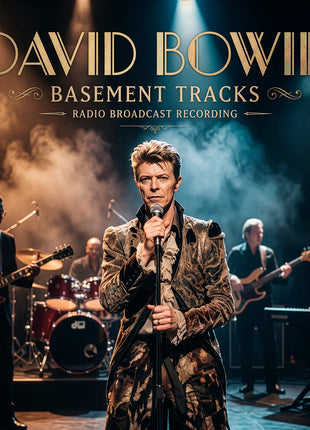 the album cover for David Bowie - Basement Tracks [Clear Vinyl]
