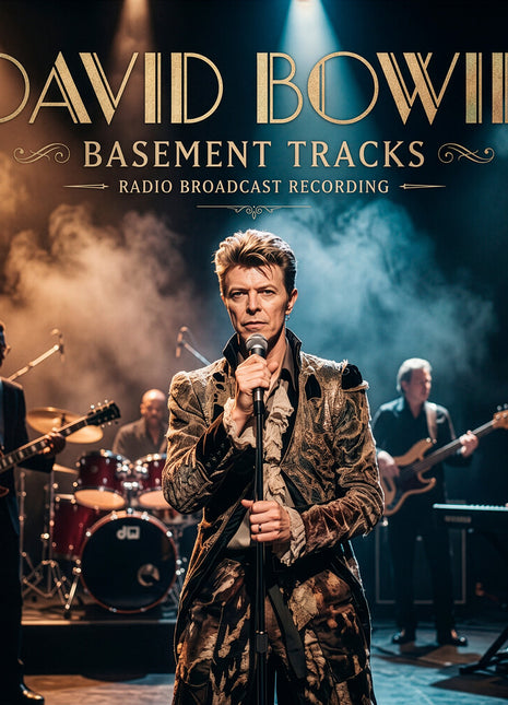 the album cover for David Bowie - Basement Tracks [Clear Vinyl]