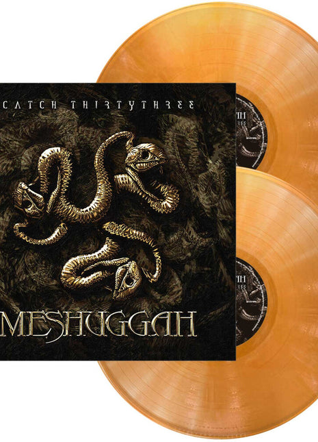 the album cover for Meshuggah - Catch ThirtyThree - 20th Anniversary Edition (2026 Remastered) [Gold, White Marble]