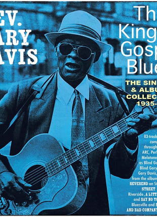 the album cover for Gary Rev. Davis - King of Gospel Blues: the Singles & Albums Collection 1935-62 [4CD]