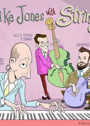 the album cover for Mike & Graham Dechter & Alex Frank Jones - Mike Jones With Strings