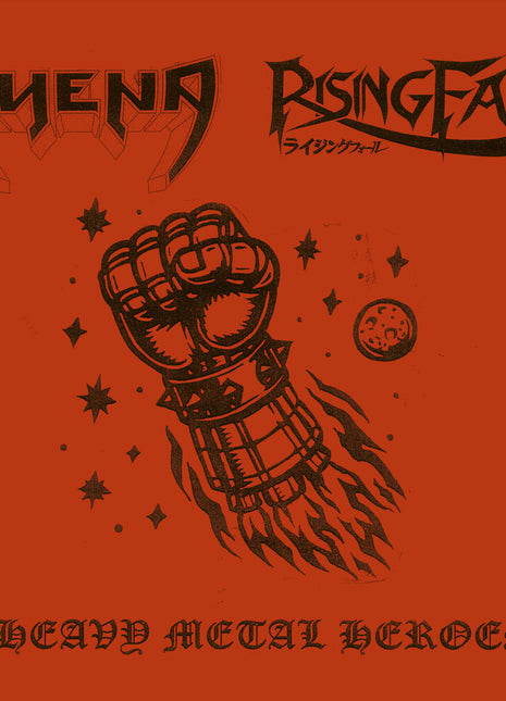 the album cover for Hyena - Heavy Metal Heroes