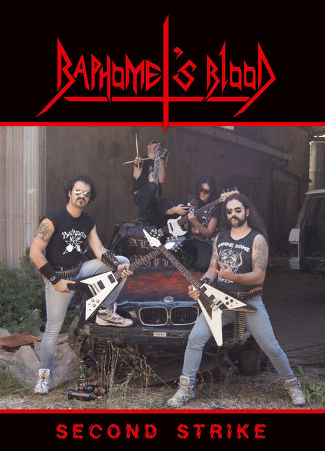 the album cover for Baphomet's Blood - Second Strike