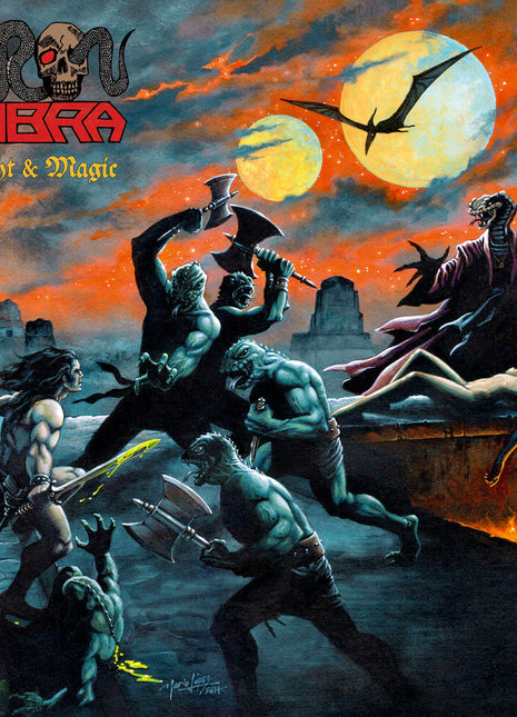 the album cover for Iron Kobra - Might & Magic