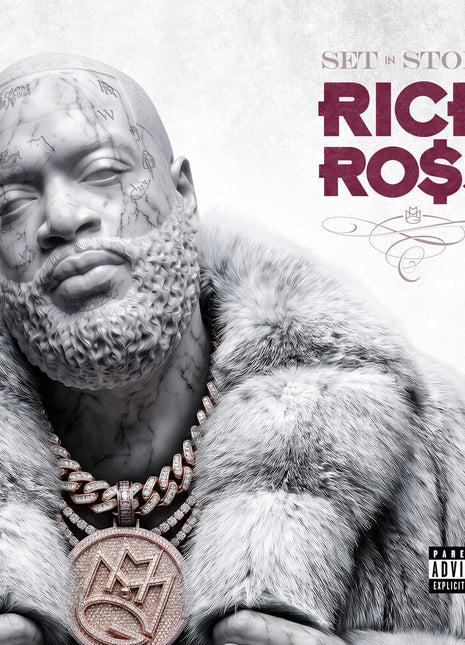the album cover for Rick Ross - Set In Stone