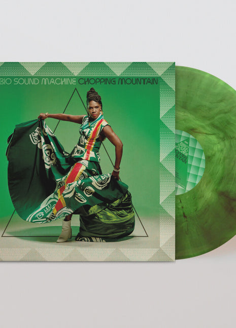 the album cover for Ibibio Sound Machine - Chopping Mountain [Indie Exclusive] Green [Colored Vinyl] (Grn) [Indie Exclusive]
