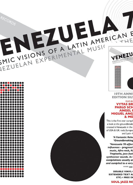 the album cover for Soul Jazz Records Presents - Venezuela 70: Cosmic Visions of Latin American Earth - Experimental in the 1970s (silver Vinyl/2lp)