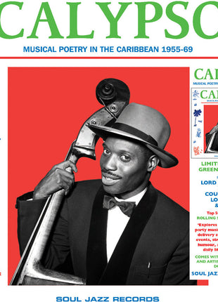 the album cover for Soul Jazz Records Presents - Calypso: Musical Poetry in the Caribbean 1955-69 (green Vinyl/2lp)